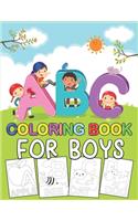 ABC Coloring Book for Boys