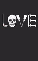 Funny Halloween Notebook - LOVE Halloween Wirting Journal - Cute Halloween Gift - Halloween Themed Kids Diary