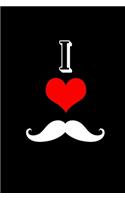 I Love Mustache: Hangman Puzzles - Mini Game - Clever Kids - 110 Lined Pages - 6 X 9 In - 15.24 X 22.86 Cm - Single Player - Funny Great Gift