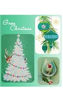 Green Christmas Retro Christmas Cards