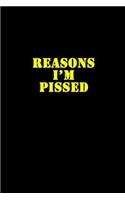 Reasons I'm Pissed Journal