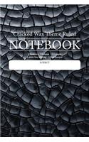 Cracked Wax Theme Ruled Notebook