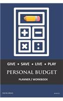 Give Save Live Play Personal Budget Planner Workbook