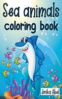 Sea animals coloring book