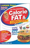 Calorieking 2019 Larger Print Calorie, Fat & Carbohydrate Counter