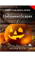 Adult Coloring Book: Halloweenscapes