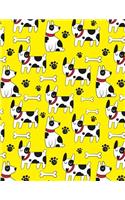 Lined Composition Notebook Journal For School Kids, Students And Teachers - Cute Dog Pattern: 120 Page Ruled School Composition Notebook Journal With Adorable Cute Dog Pattern For Kids or Adults - 8.5 by 11 inches(53 Kool Kidz)