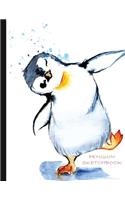 Penguin Sketchbook: Blank Penguin Sketch Book, 8.5 x 11, 125 Pages(My Sketchbook)