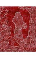 Bullet Journal Notebook Girl in the Woods 12: 172 Numbered Pages with 160 Dot Grid Pages, 6 Index Pages and 2 Key Pages in Large 8 X 10 Size for Journaling, Writing, Planning or Doodling.