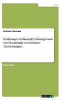 Ernährungsverhalten und Ernährungswissen von Tänzerinnen verschiedener Tanzrichtungen