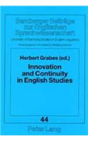 Innovation and Continuity in English Studies