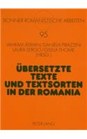 Uebersetzte Texte Und Textsorten in Der Romania