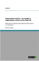 Organisation Culture - An insight in organisation culture of the Audi AG