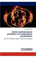 Some mathematical problems of multi-phase combustion