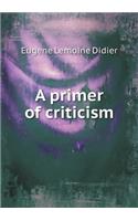 A primer of criticism: (English)