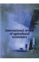 International review of agricultural economics: (English)