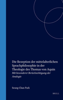 Die Rezeption der mittelalterlichen Sprachphilosophie in der Theologie des Thomas von Aquin: Mit besonderer Berücksichtigung der Analogie(65 Studien und Texte zur Geistesgeschichte des Mittelalters)