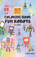 Coloring Book: Fun Robots