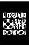 Funny Lifeguard Notebook