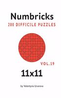 Numbricks: 200 Difficile Puzzles 11&#1093;11 vol. 19