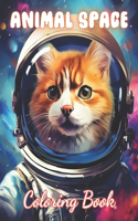 Animal Space Coloring Book