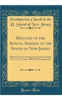 Minutes of the Annual Session of the Synod of New Jersey: Held in the First Presbyterian Church, Atlantic City, N. J., October, 1896, with an Appendix (Classic Reprint)