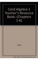Cord Algebra 1 Teacher's Resource Book