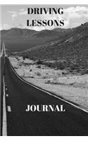 Driving Lessons Journal: Paperback A5 (6 X 9 Inches) 100 Lined Pages With Matte Vinyl Front Cover