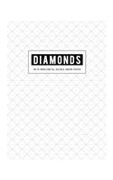 Diamonds with Horizontal Guides Graph Paper