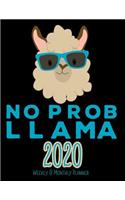 No Prob Llama 2020 Weekly & Monthly Planner