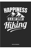 Hike Notebook: Lined Log Book For Hiker And Walking Bear: I Hike Journal Happiness Is A Day Spent Gift