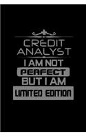 Credit analyst . I am not perfect but I am limited edition