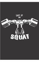 Notebook for Gym Trainer Fitness Exercise Coach bodybuilder squat: Dot Dotted Grid Funny Notebook Diary Journal Sports Lover Gift For Men & Women (6" x 9" 100 Pages) Muscle motivation beast lifting strong barbell tr