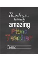 Thank You for Being an Amazing Piano Teacher