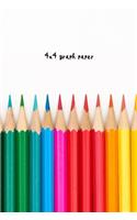 4x4 graph paper: 6x9 notebook with graph paper grid pages for designing, planning, layout & schematics
