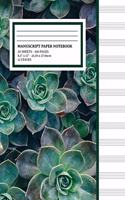 Manuscript Paper Notebook