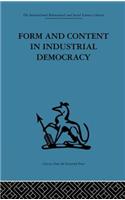 Form and Content in Industrial Democracy