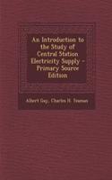 An Introduction to the Study of Central Station Electricity Supply - Primary Source Edition