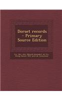 Dorset Records - Primary Source Edition