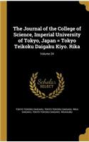 The Journal of the College of Science, Imperial University of Tokyo, Japan = Tokyo Teikoku Daigaku Kiyo. Rika; Volume 24