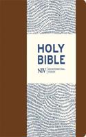 NIV Journalling Brown Imitation Leather Bible with Clasp: (New International Version)