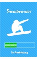 Snowboarder in Ausbildung