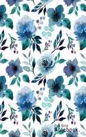 Dot Grid Notebook Floral Cover Mixed with beautiful colors