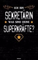 Ich bin Sekretärin was sind deine Superkräfte? Notizbuch
