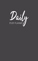 Daily Study Planner: Stylish Minimalist Aesthetic Notebook to Organize Your Academic Schedule with Black and White Cover Design