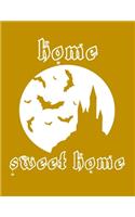 Home Sweet Home: White With Bats - Great Halloween Coloring And Sketchbook for Primary School Kids 5 To 7 Years Old With Big Not-So-Scary Pictures To Trace, Color, S