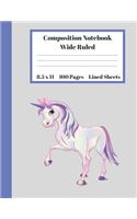 Composition Notebook Wide Ruled Lined Sheets