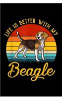 Life Is Better With My Beagle: Life Is Better With My Beagle Journal/Notebook Blank Lined Ruled 6x9 100 Pages
