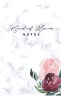 Maid of Honor Notes