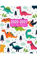 2020-2021 Two Year Planner: Handy Jan 1, 2020 to Dec 31, 2021 - Weekly & Monthly Planner Calendar and Schedule Organizer - Art Cover 00023189